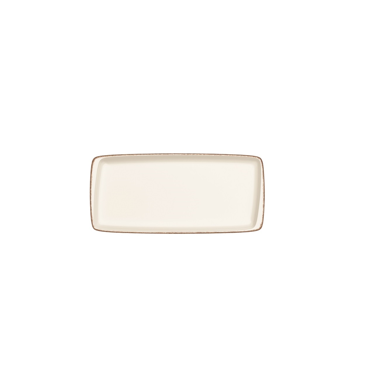 Блюдо прямоугольное 340х160мм Ретро коричневый край Bonna E100MOV35DT