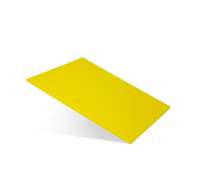 Доска разделочная 350х260х8мм желтая пластик