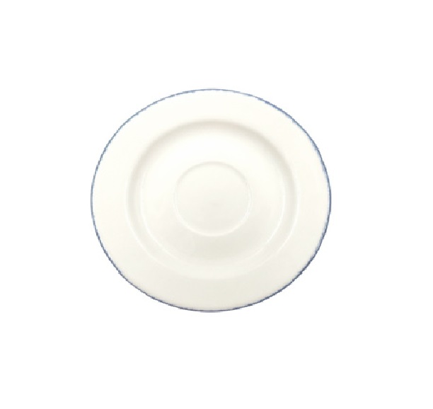 Блюдце d160мм Ретро синий край Bonna