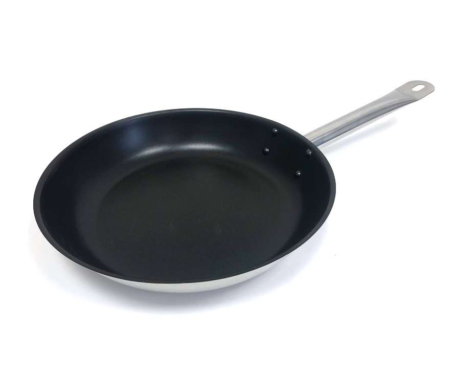 Сковорода нержавеющая сталь с антипригарным покрытием d260мм, индукция