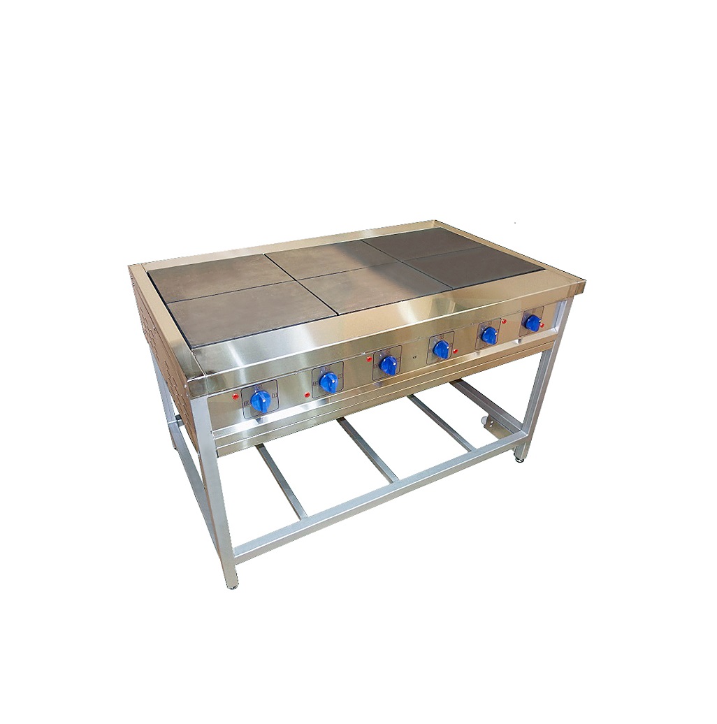 Плита электрическая 6-конфорочная без духовки ПЭ-0,72