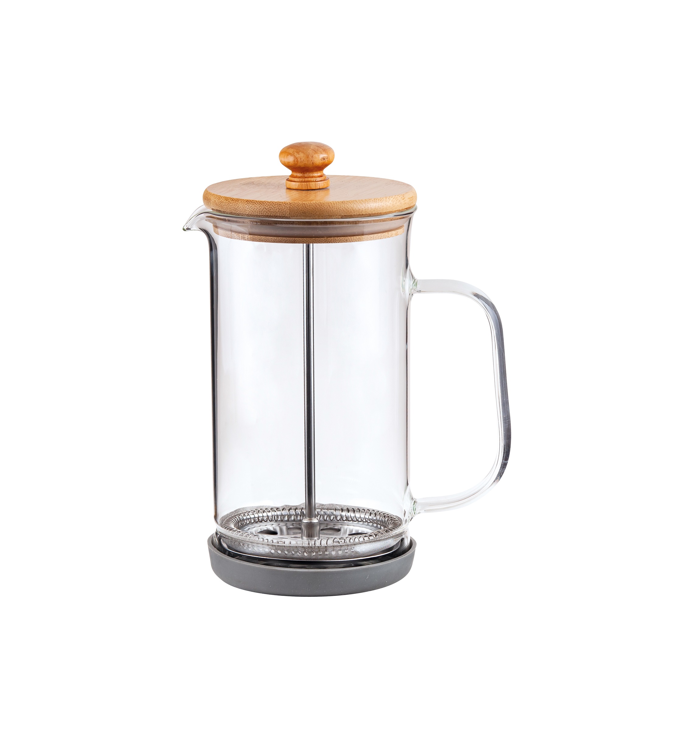 Френч-пресс стекл. 1000мл бамбук. крышка