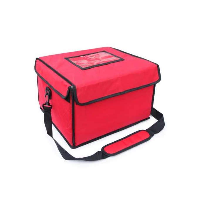 Термосумка на 4 пиццы 400х350х250мм фольгированная