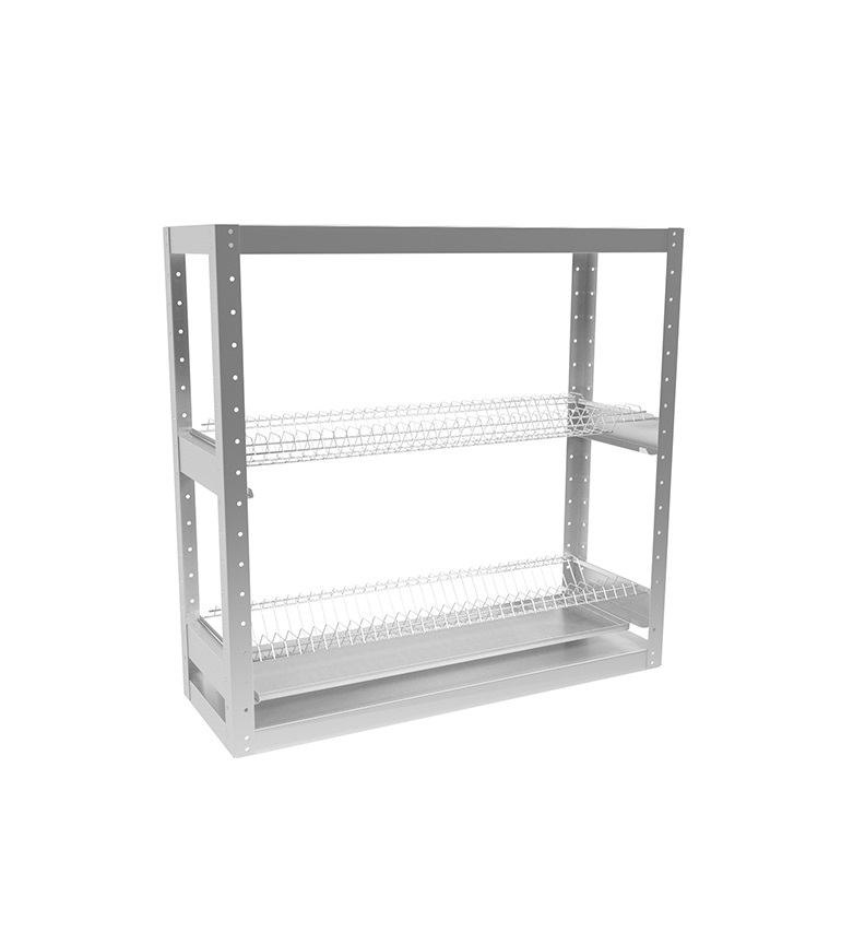 Стеллаж кухонный для тарелок 900х300х600