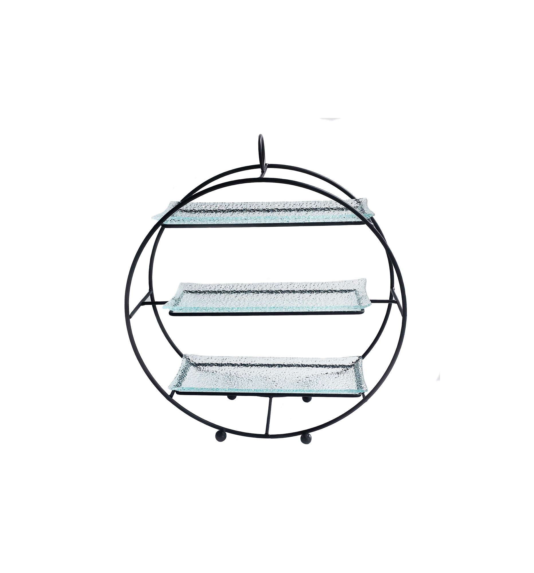 Блюдо для выкладки 3 яруса 330х110х360мм на подставке