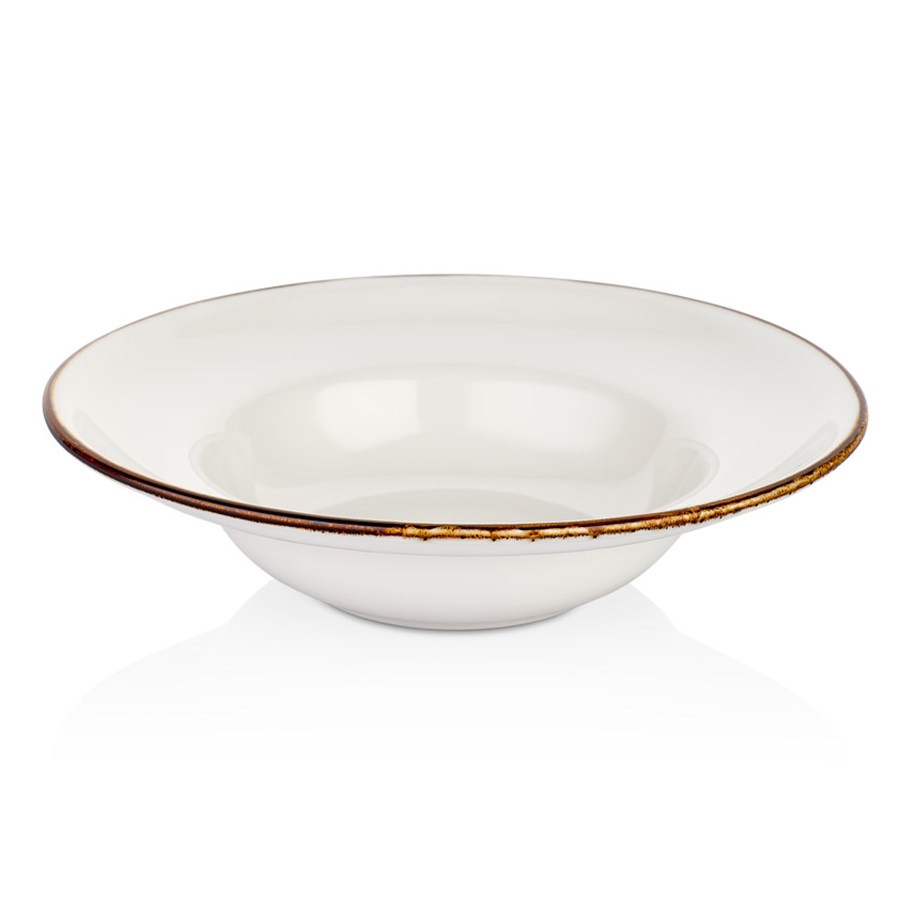 Тарелка д/пасты гастро d250мм 400мл фарфор Gleam By Bone HA-GL-ZT-25-CK