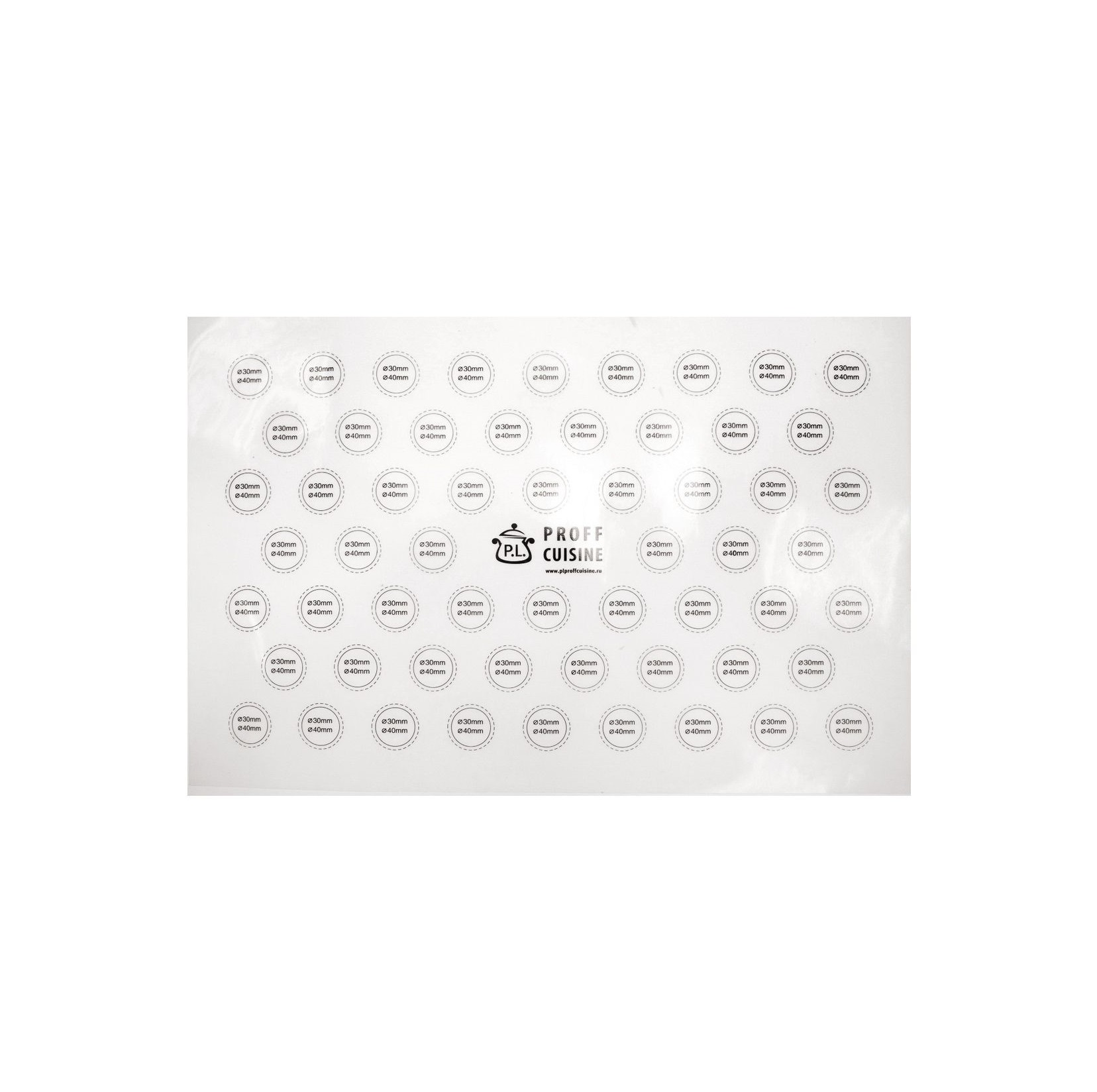 Коврик силиконовый для  для макаронс 600х400мм