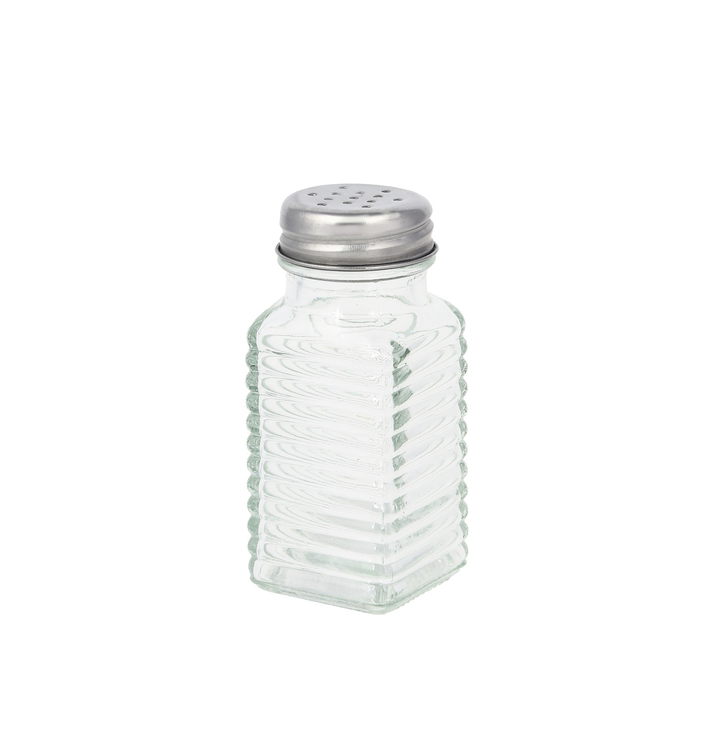 Солонка с крышкой стекло н/ж 100мл 90х34мм