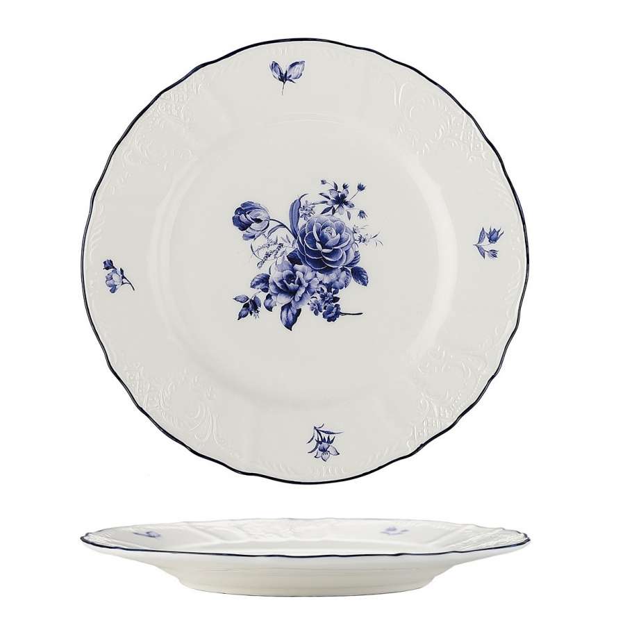 Тарелка десертная d160мм фарфор "Голубой цветок" P.L.