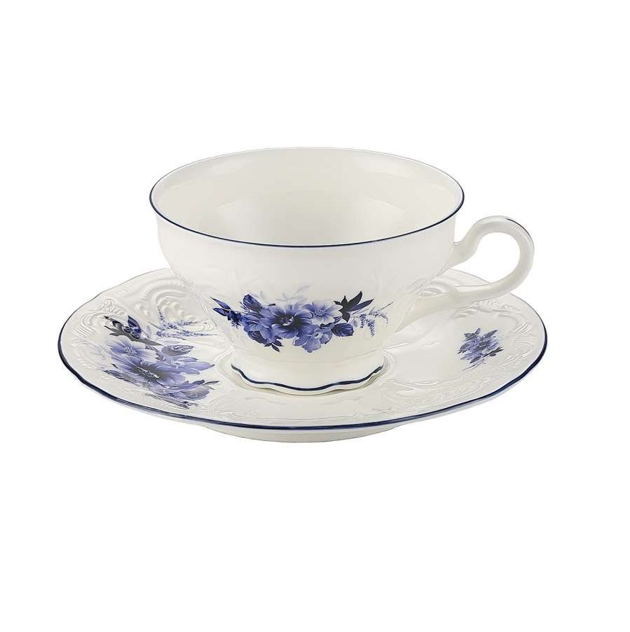 Чайная пара 220 мл,коллекция "Голубой цветок" P.L. Proff Cuisine
