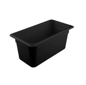Гастроемкость 1/4 полипропилен черная 265х162мм h100