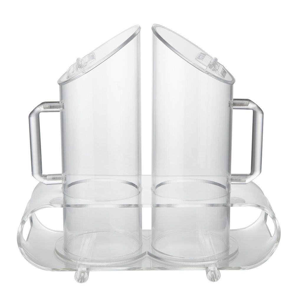 Диспенсер для сыпучих продуктов 2 емкости поликарбонат