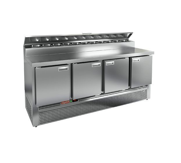 Стол холодильный для пиццы н/ж 4 двери