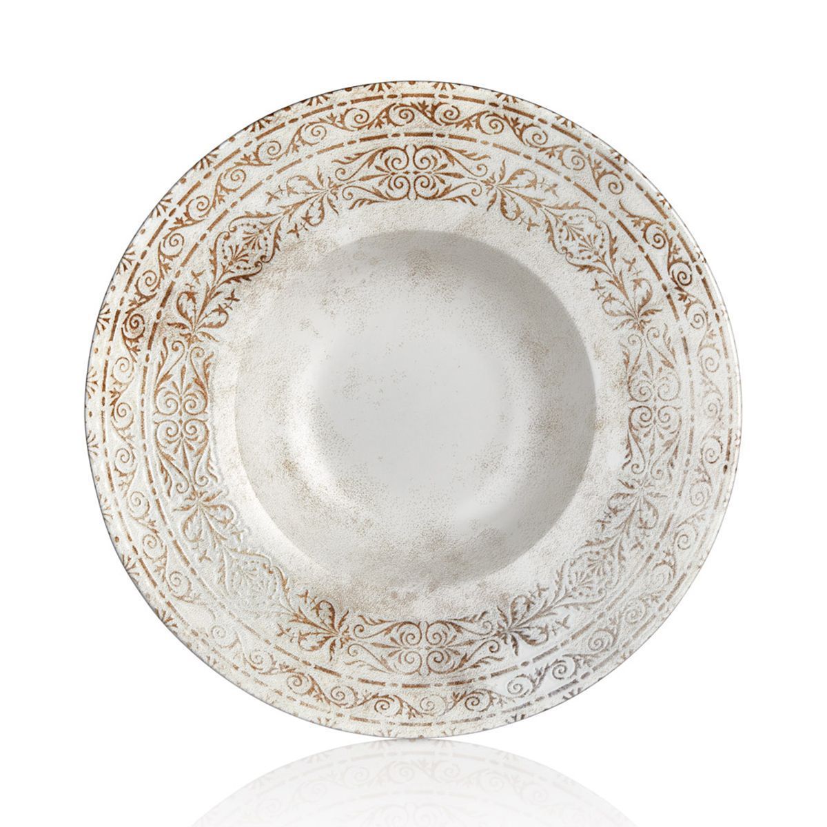 Тарелка глубокая d270мм 500мл фарфор Антико By Bone AN-ZT-27-CK