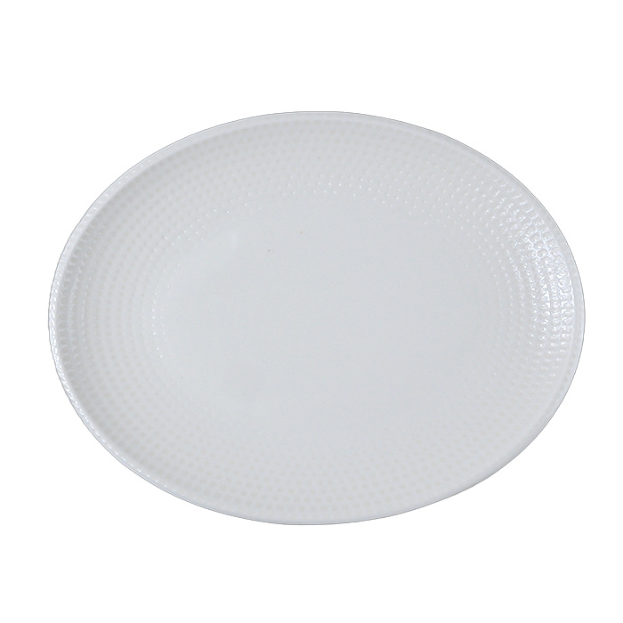 Блюдо овальное 250х190мм Белый Пьюре Дот Bonna /1/12/756/