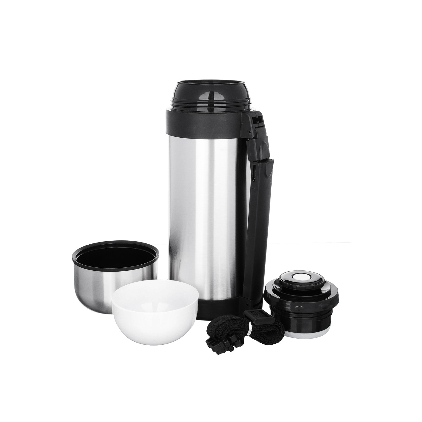 Термос 1,5л с широким горлом нержавеющая сталь VETTA