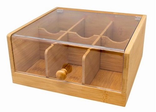 Контейнер для пакетиков чая 6 отделений 22*21*10 см. VB /1/