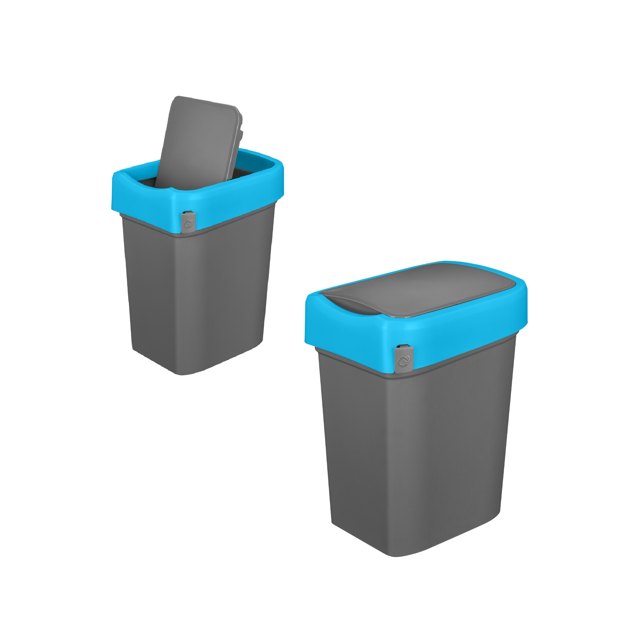 Контейнер для мусора 50л "SMART BIN" синий