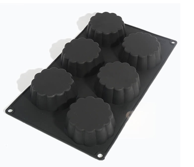 Форма силиконовая Мини Кексы (6шт. 80х30мм) 
300х180х30

мм