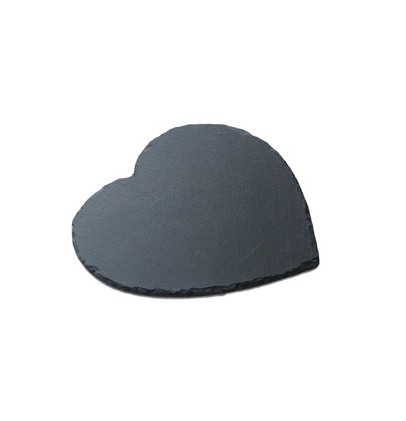 Блюдо для подачи сердце сланец 250х250мм