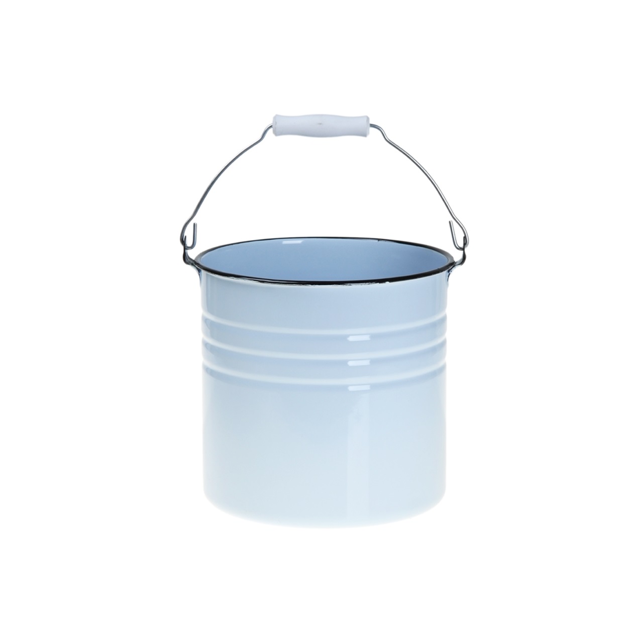 Ведро эмалированное 12л без крышки цилиндрическое