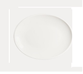 Блюдо овальное 360х280мм Чойс Белый Bonna MOV36OV-2