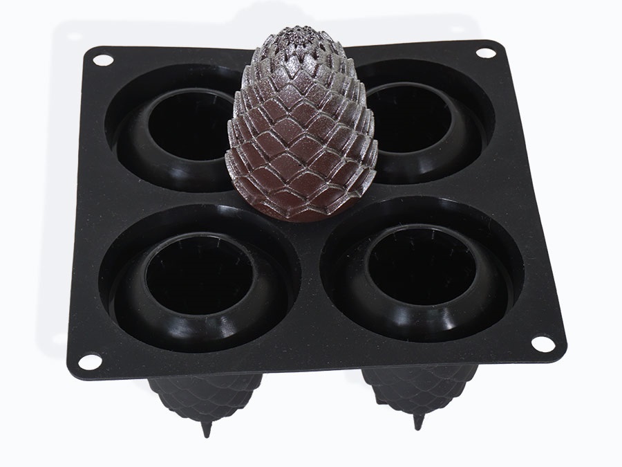 Форма силиконовая Шишка (4шт. 100мм) 170x170x80мм