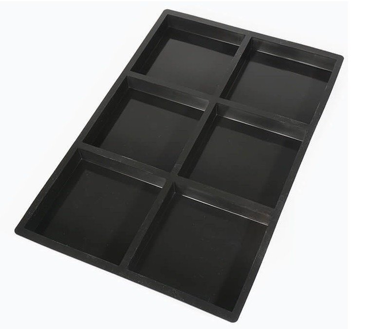 Форма силиконовая Квадраты (6шт.100х100 h20мм)  
325х210мм