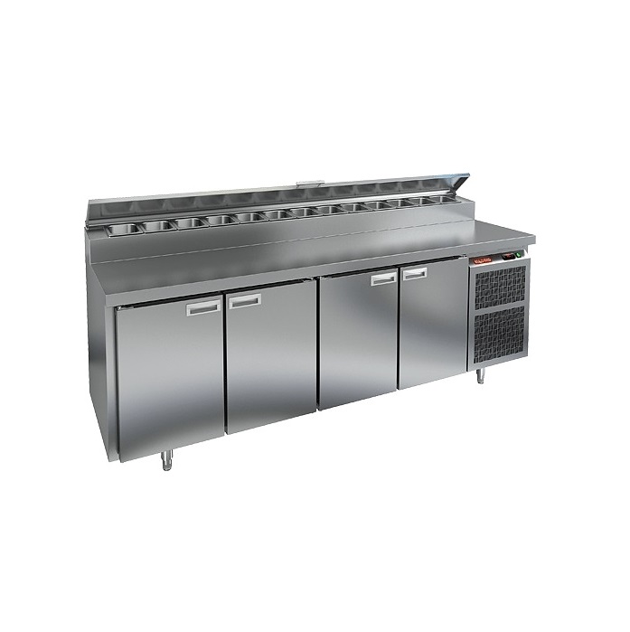 Стол холодильный для пиццы Hicold PZ2-1111/GN нержавеющая сталь