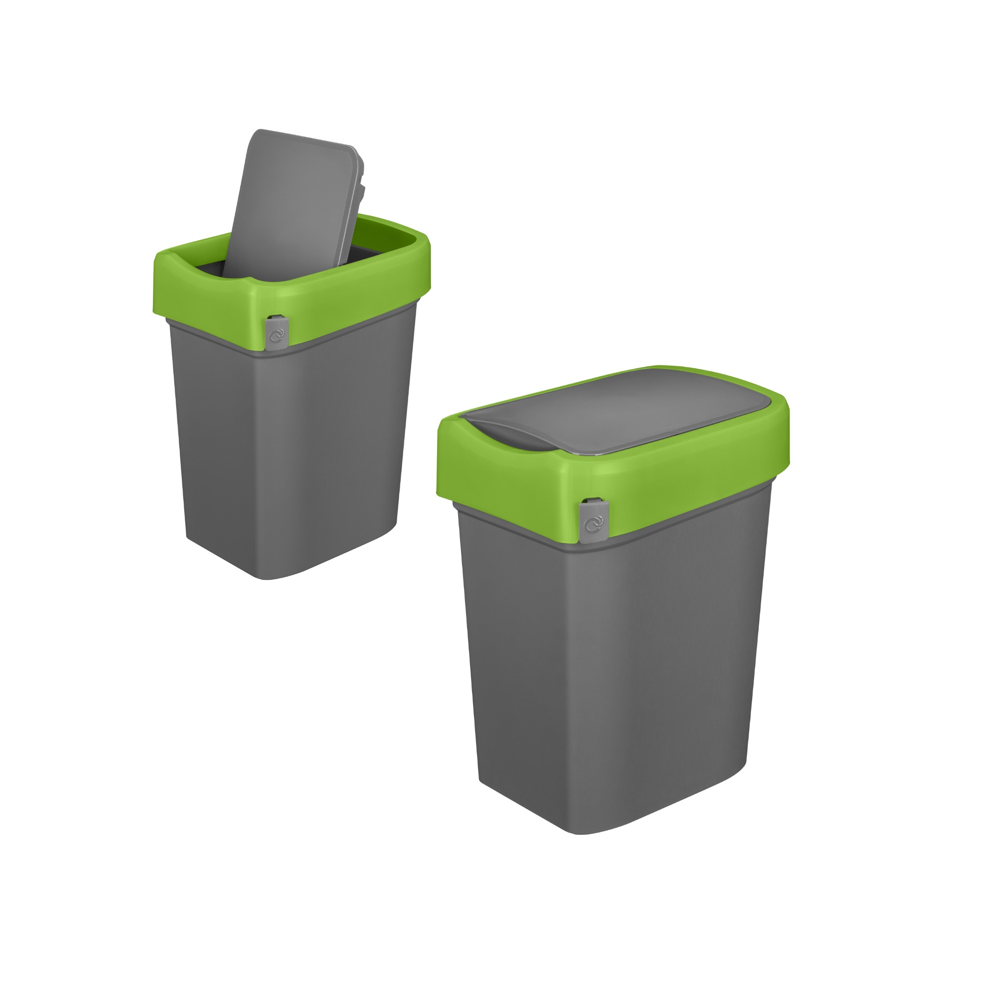 Контейнер для мусора 50л "SMART BIN" зелёный