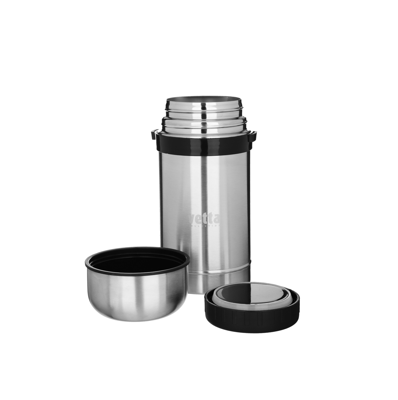 Термос 1л с широким горлом суповой нержавеющая сталь VETTA