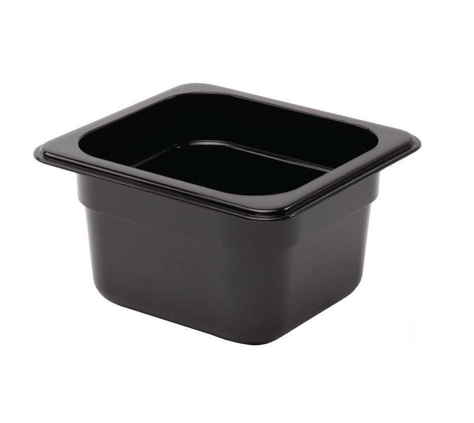 Гастроемкость 1/6 полипропилен черная 162х176мм h65
