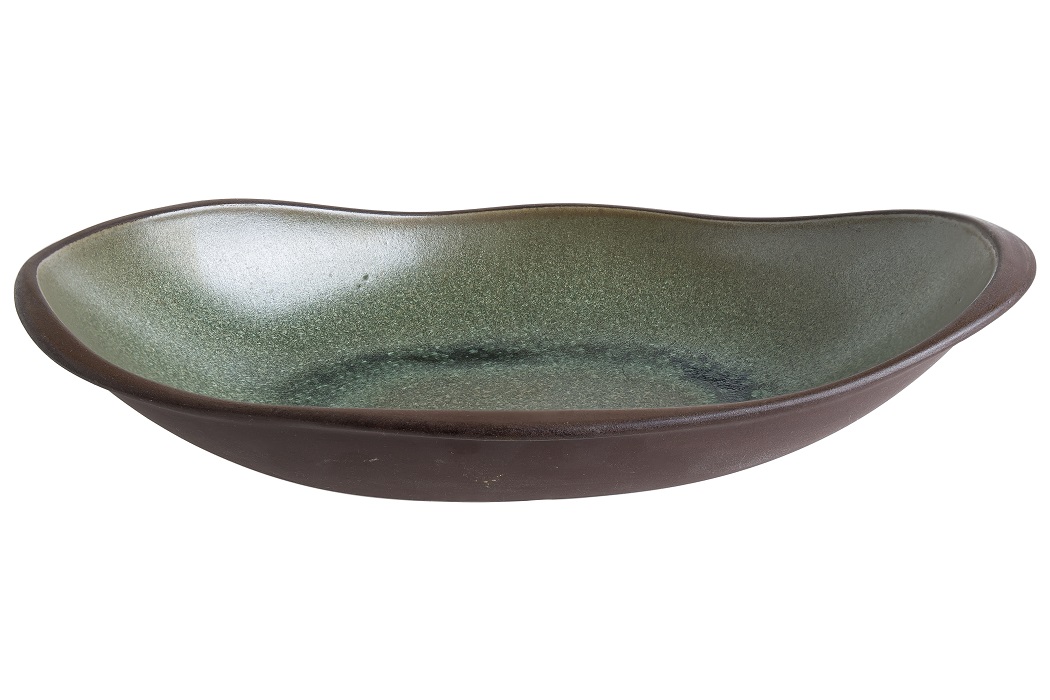 Блюдо овальное 270мм Лагун Олив Bonna