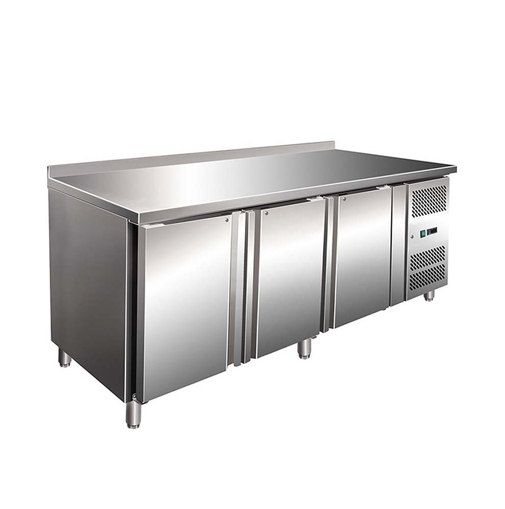 Стол морозильный н/ж 3 двери Koreco GN/3100BT/W с бортом