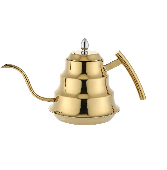 Чайник н/ж золото с ситом 1200мл P.L.Barbossa