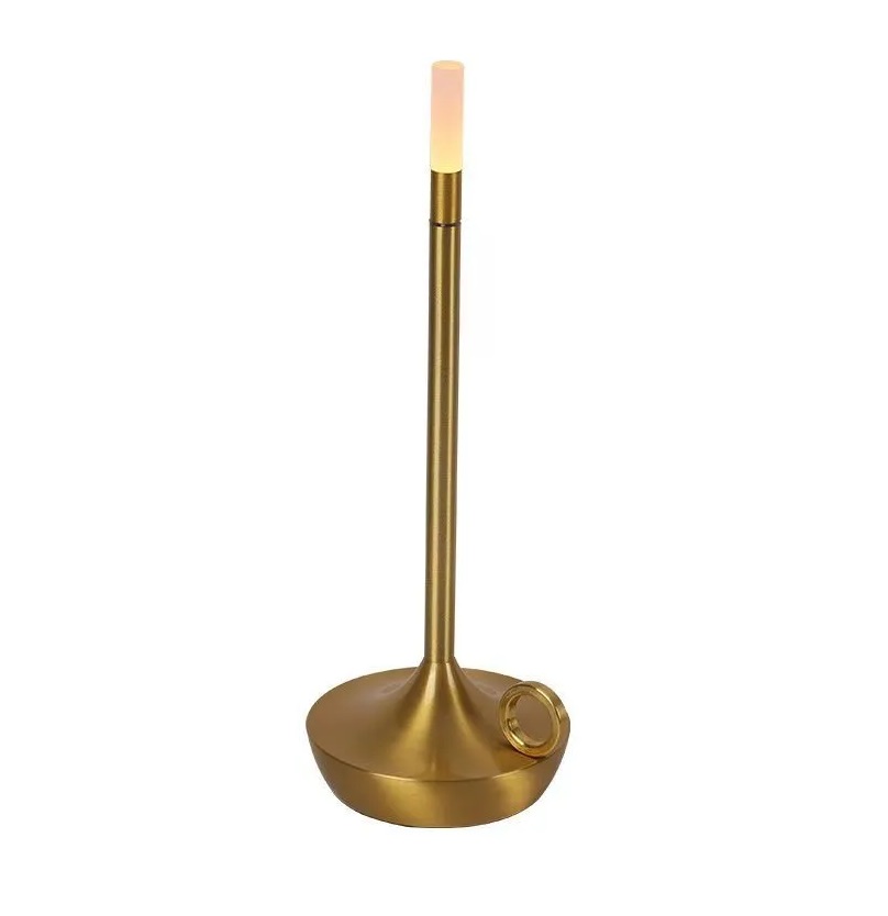 Лампа настольная беспроводная d110 h255мм алюминий