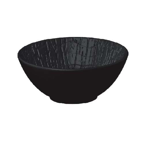 Блюдо для салата 700мл d190мм h65мм "Black Raw Wood" P.L.