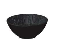 Блюдо для салата 700мл d190мм h65мм "Black Raw Wood" P.L.