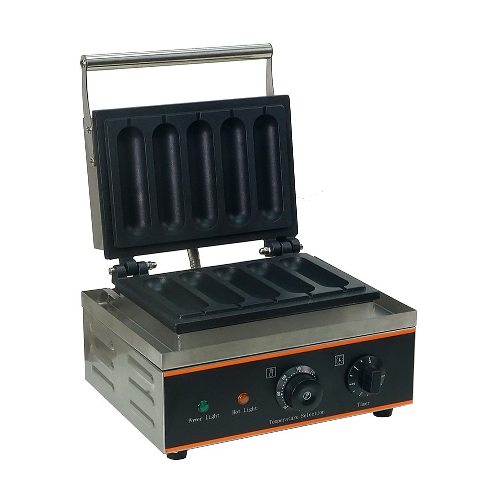 Вафельница для корн-догов Kocateq IT-WM-5MS без рисунка