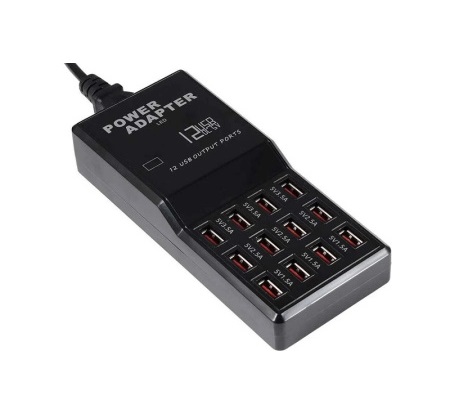 Зарядная станция для ламп на 12 USB-портов (5V-12A)