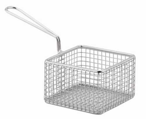 Корзинка для подачи с ручкой 95х95х60мм металл