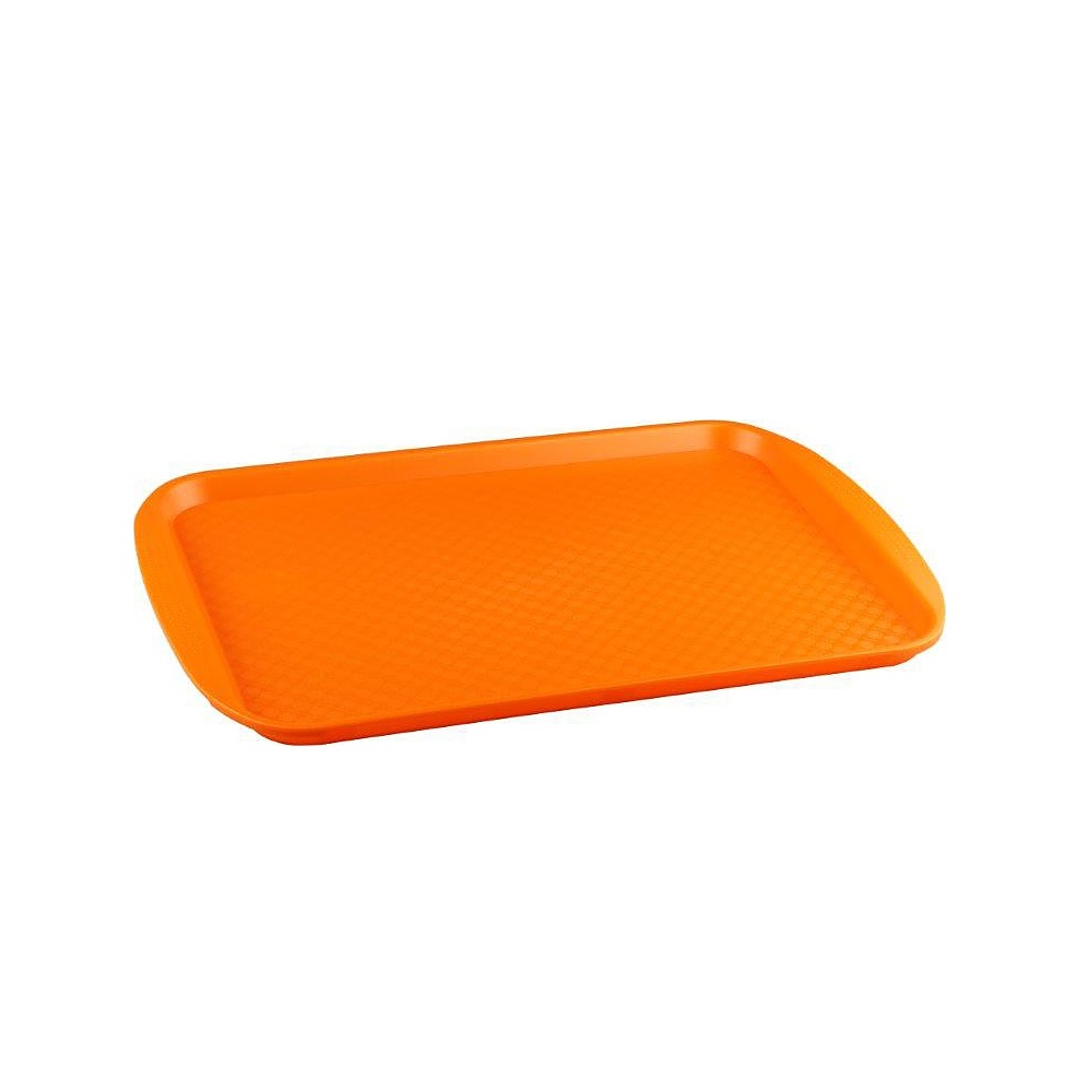 Поднос для завтрака полипропилен 415х305мм оранжевый