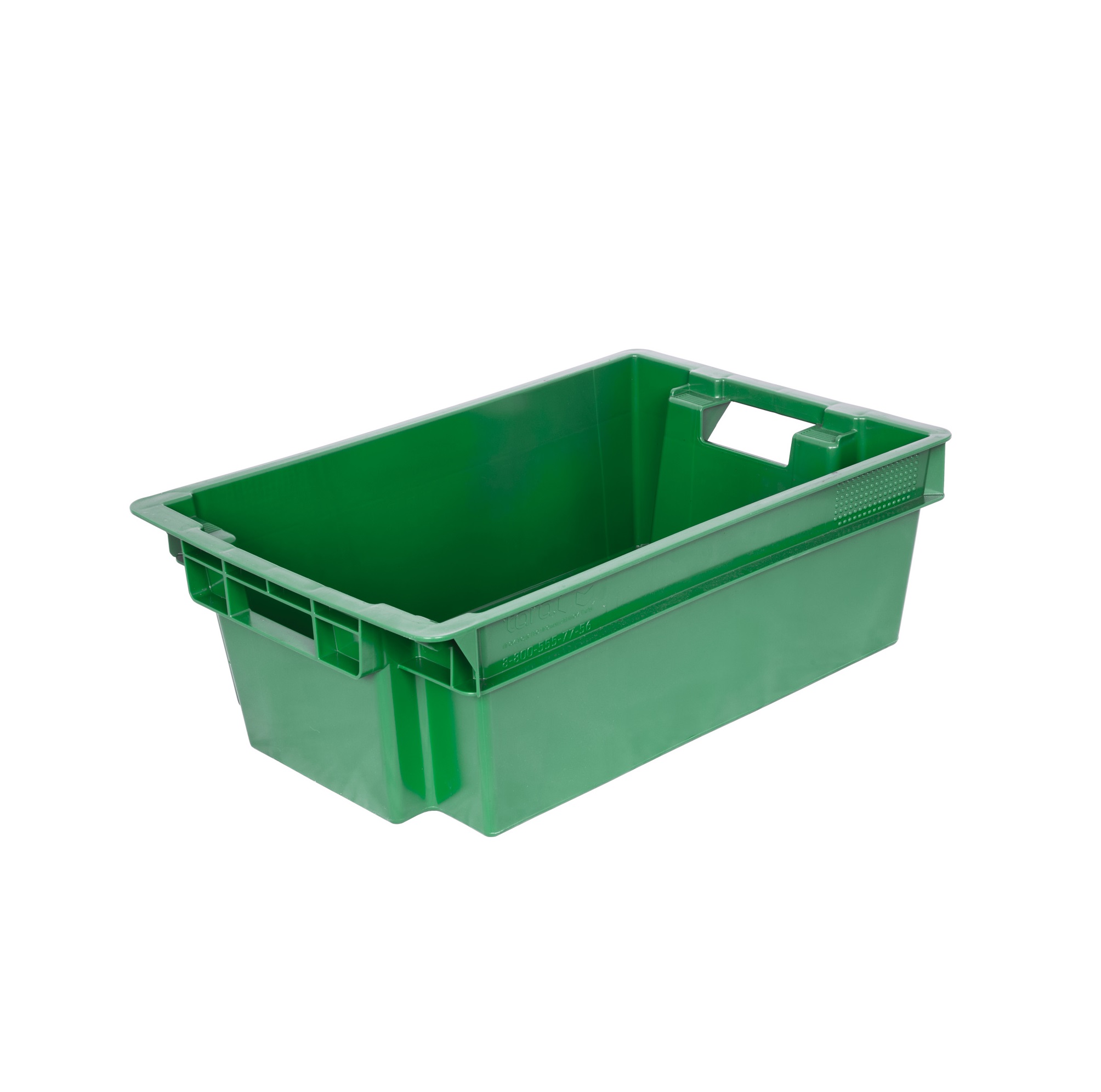 Ящик универсальный 600x400x200мм, зеленый, сплошной