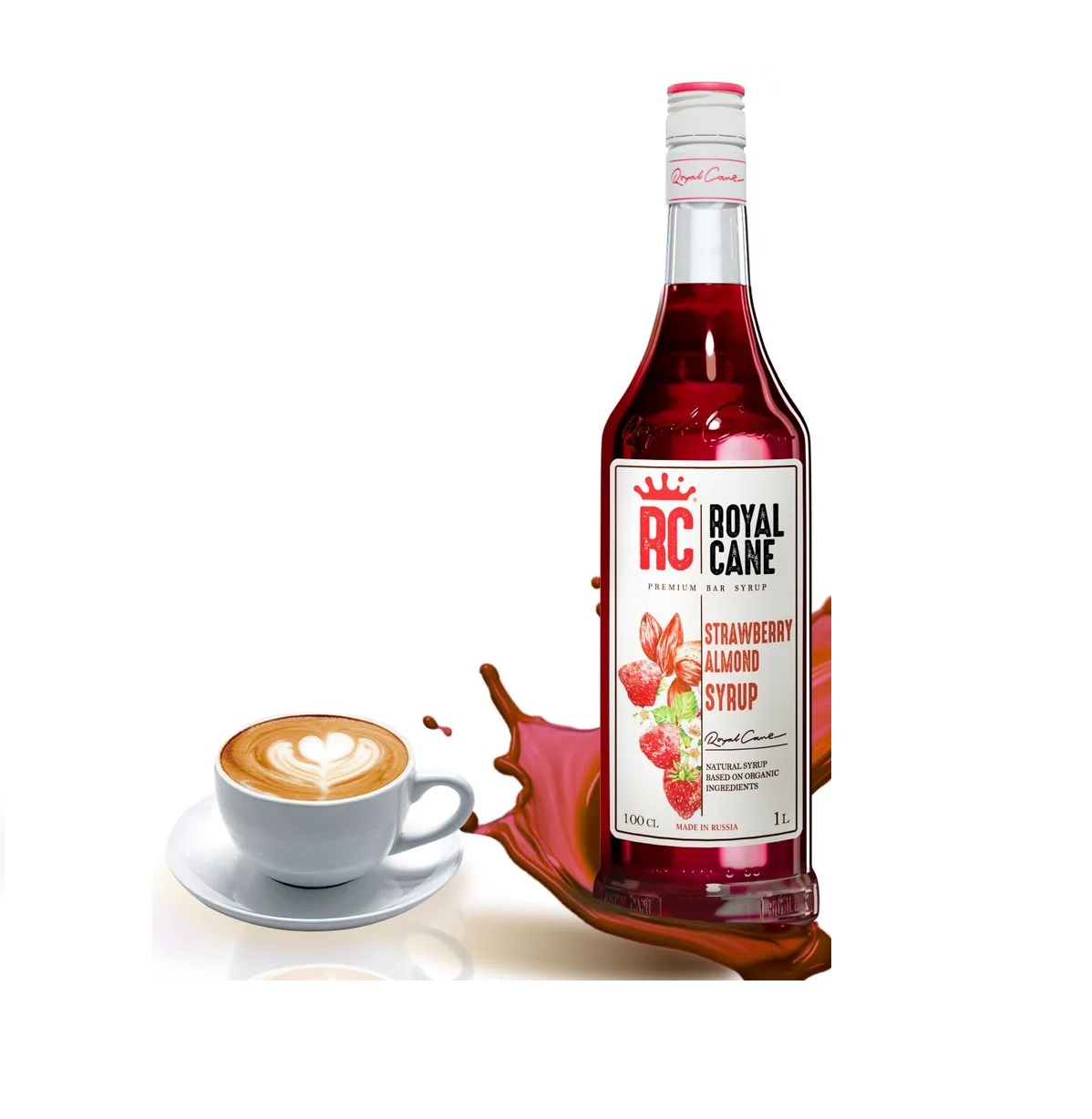 Сироп "Клубника-Миндаль" 1л Royal Cane