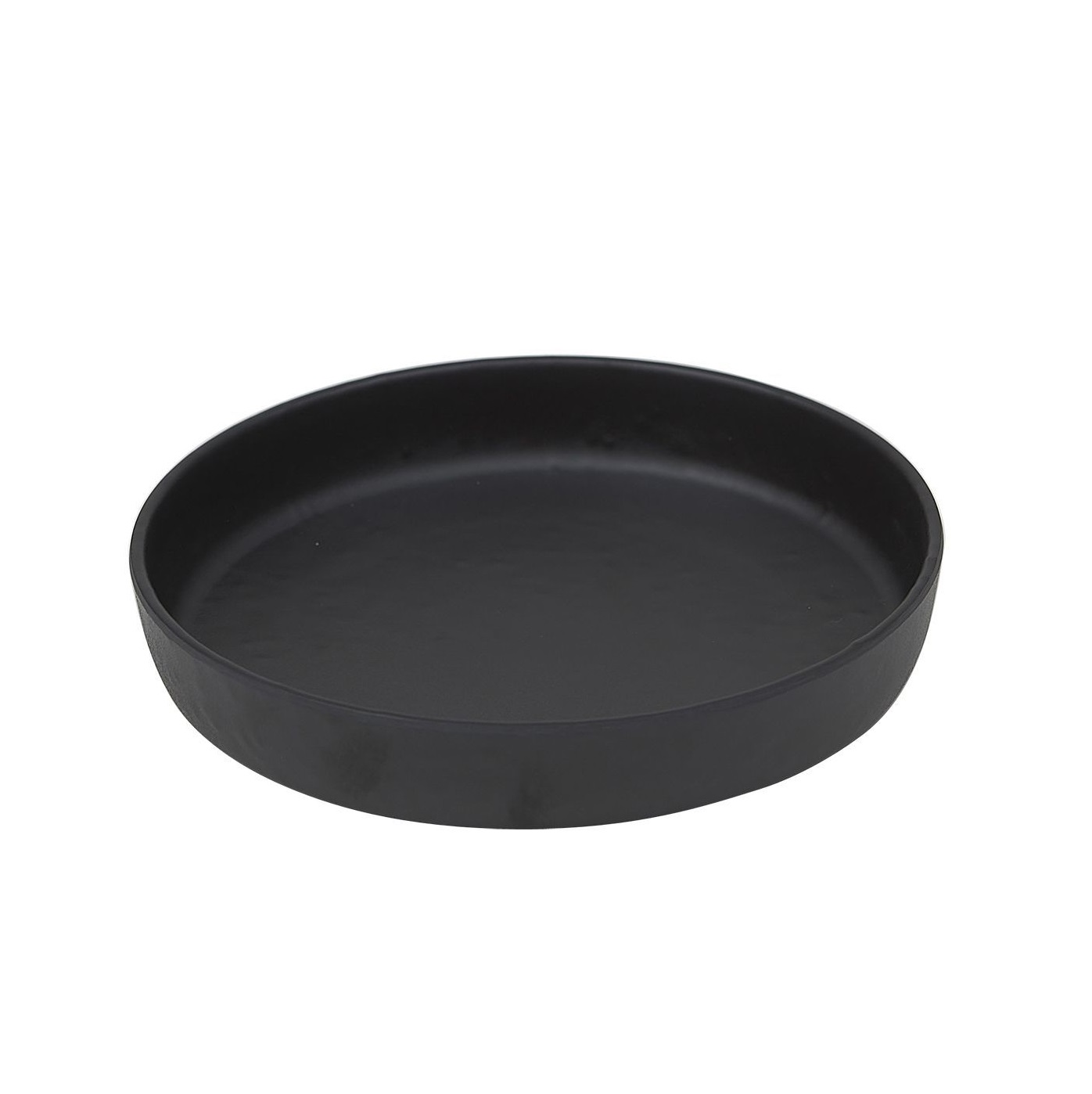 Блюдо тарелка меламиновая d164мм h33мм Black Finish P.L.