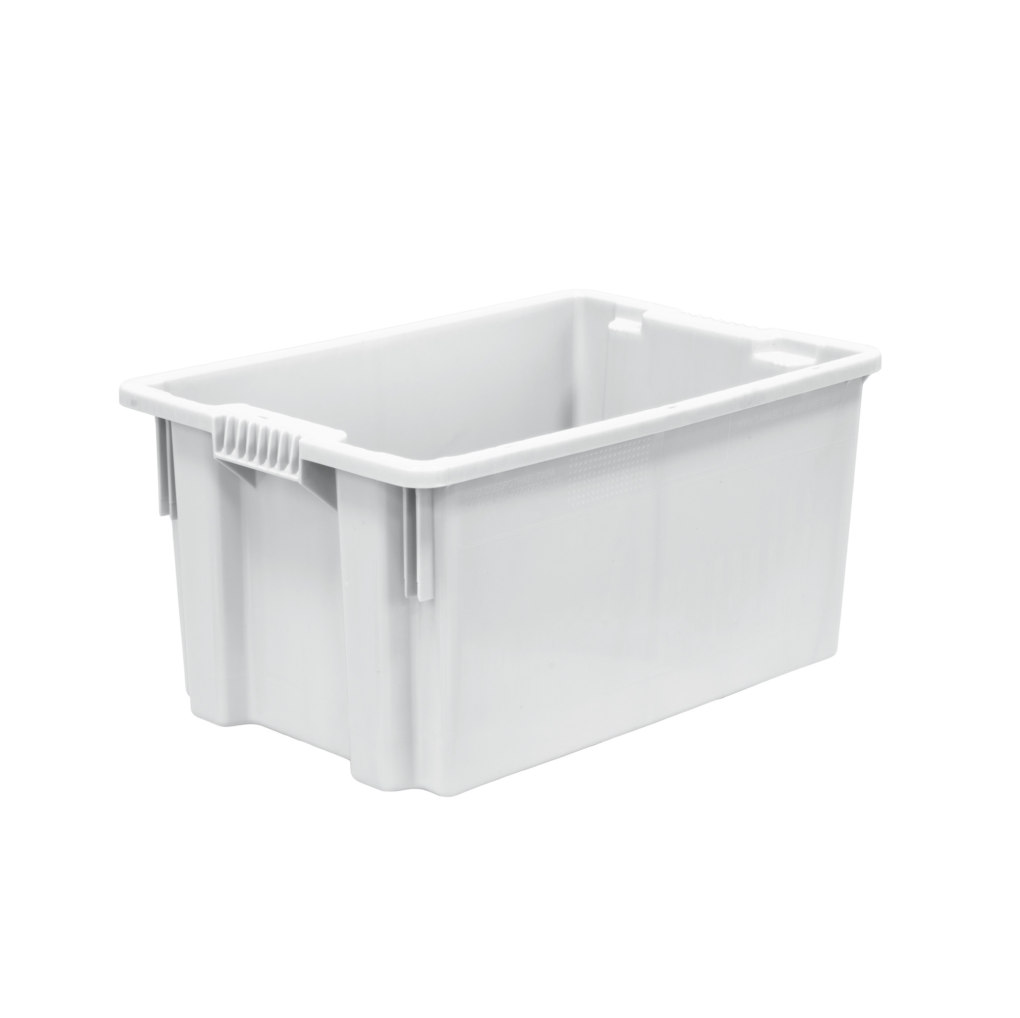 Ящик универсальный 600x400x300мм, белый, сплошной