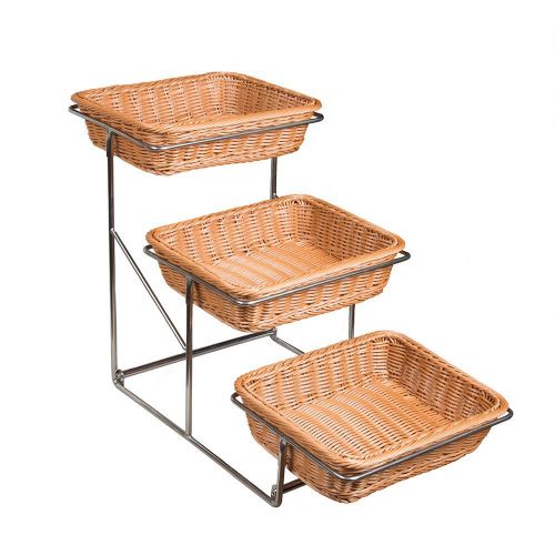 Стойка для выкладки 3 яруса d300х250х80мм н/ж