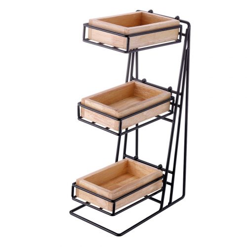 Подставка фуршетная горка 130х230х400мм 3 яруса