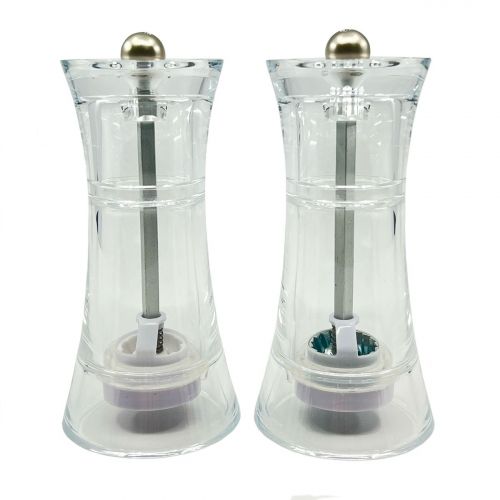 Мельница для перца и солонка 13см акрил 2 предмета