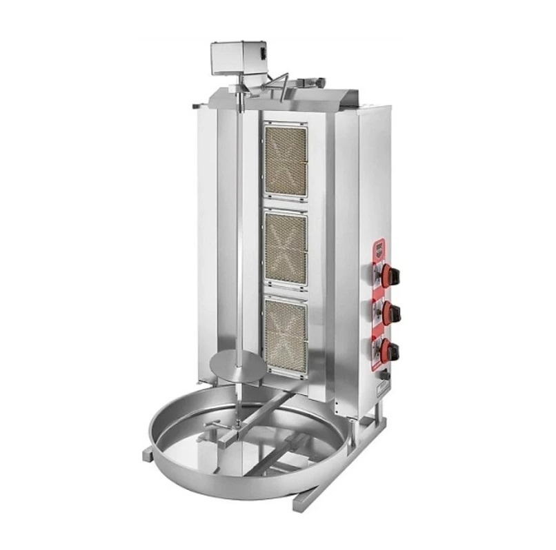 Аппарат Шаурма газовая 3 горелки с электроприводом ELETTO D06MZ